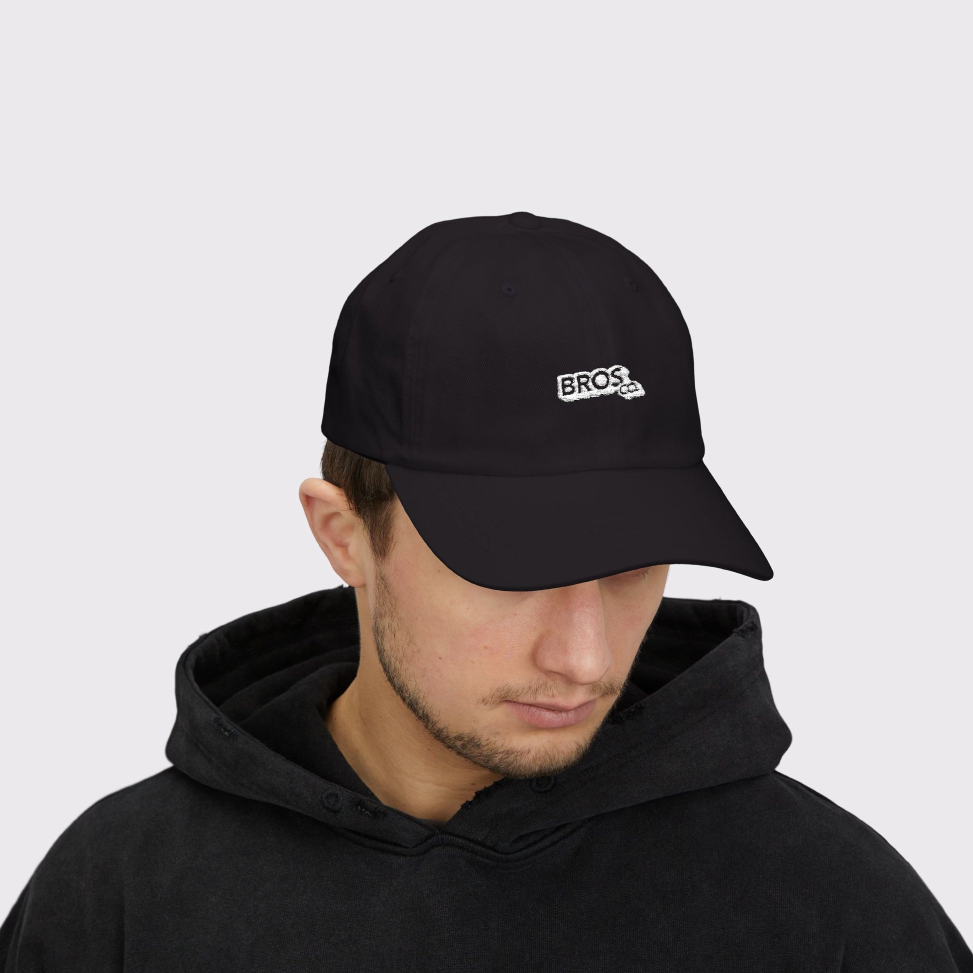 Bros Co Black Dad Cap